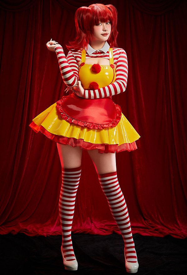 マック風 ピエロ セクシー コスチューム