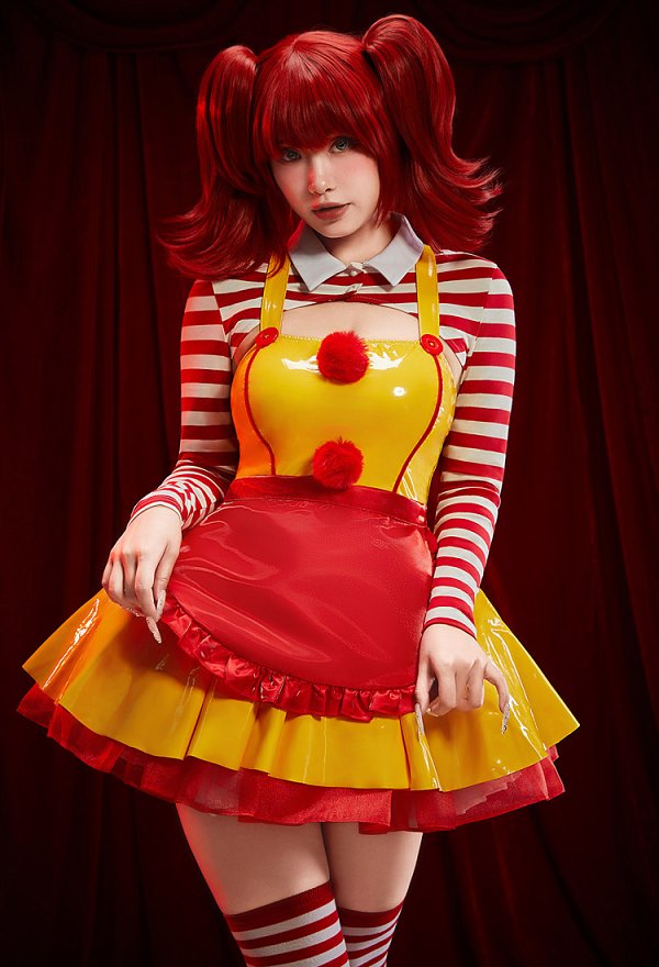 マック風 ピエロ セクシー コスチューム