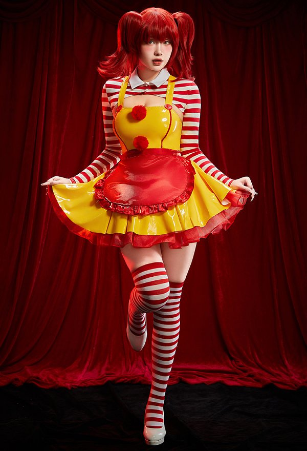マック風 ピエロ セクシー コスチューム