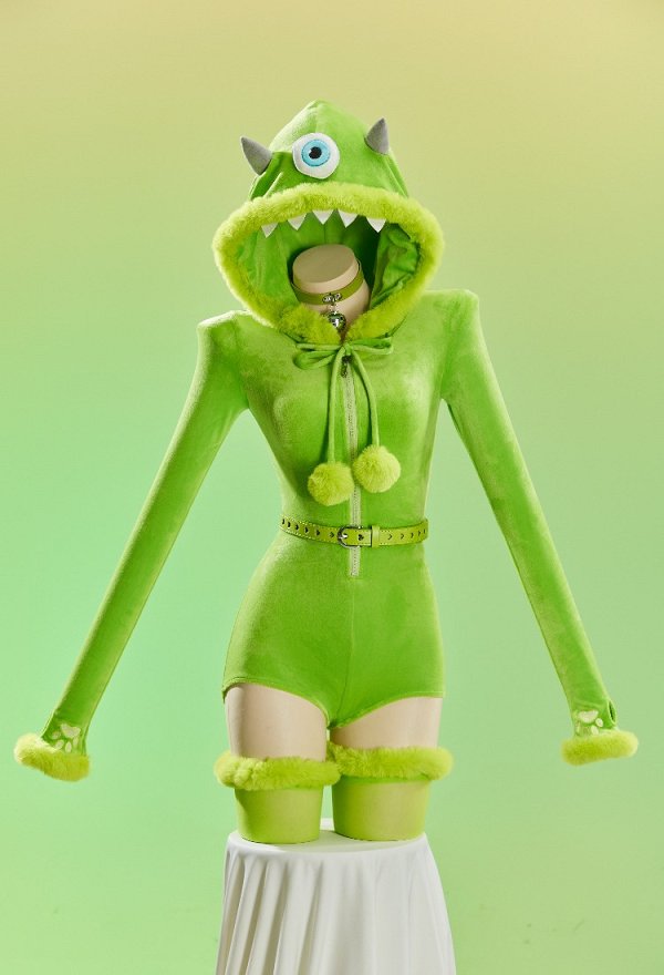 モンスター風 ハロウィン ワンピース ベルト セット