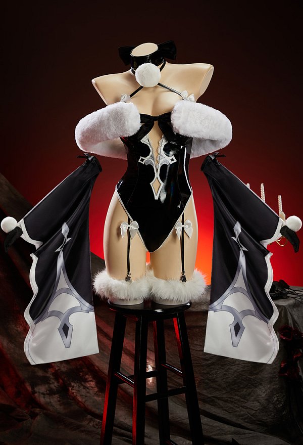 イラストライターPrincess_Ailishコラボ クリスマス2B セクシー コスプレ ボディスーツ