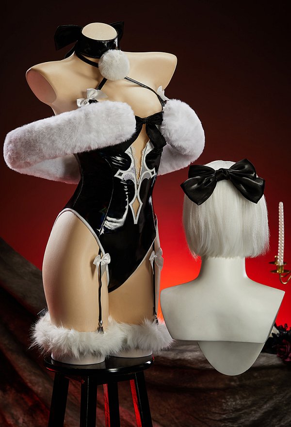 イラストライターPrincess_Ailishコラボ クリスマス2B セクシー コスプレ ボディスーツ