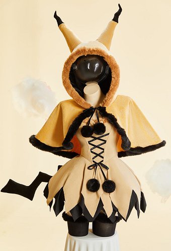 PM ミミッキュ 擬人化 セクシー コスプレ ワンピース マントとしっぽ付き