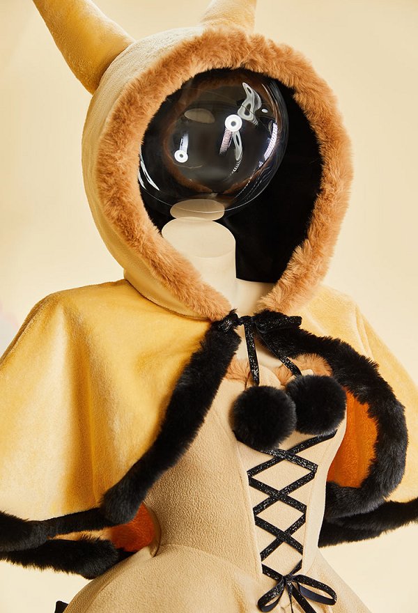 PM ミミッキュ 擬人化 セクシー コスプレ ワンピース マントとしっぽ付き