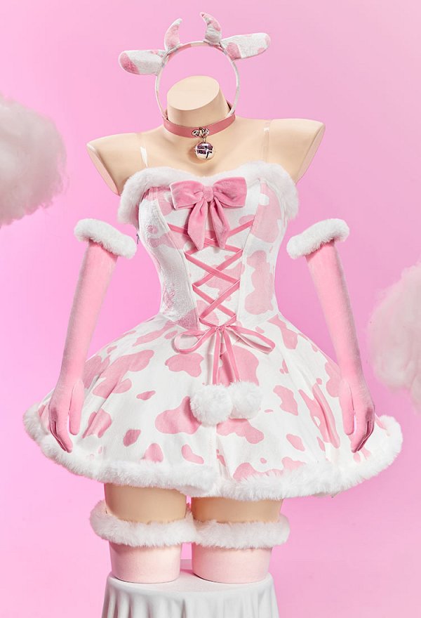 牛柄 クリスマス プレゼント セクシー コスプレ ワンピース 牛柄 クリスマス プレゼント セクシー コスプレ ワンピース
