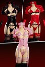 ナース コスチューム 透け感 ワンピース セット