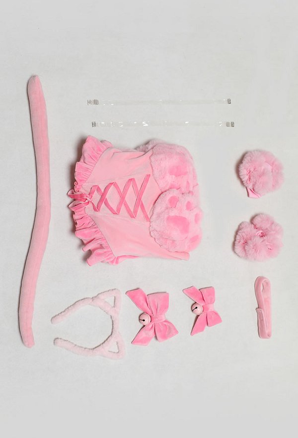 セクシーな猫ちゃん用冬用ファーセット