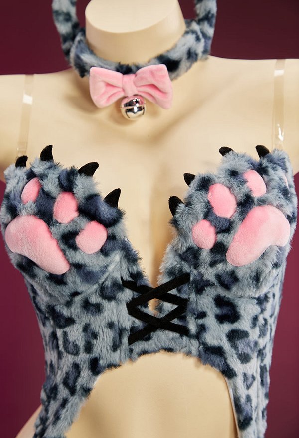 牛・トラ・ヒョウ柄 猫ちゃん セクシー コスプレ 冬用 ぬいぐるみ風 ホームウェア 牛・トラ・ヒョウ柄 猫ちゃん セクシー コスプレ 冬用 ぬいぐるみ風 ホームウェア