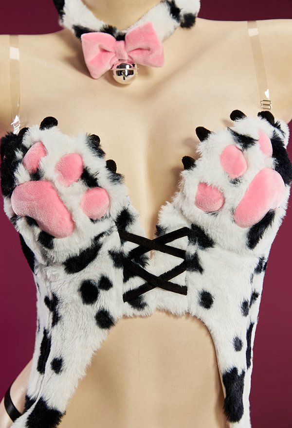 牛・トラ・ヒョウ柄 猫ちゃん セクシー コスプレ 冬用 ぬいぐるみ風 ホームウェア 牛・トラ・ヒョウ柄 猫ちゃん セクシー コスプレ 冬用 ぬいぐるみ風 ホームウェア