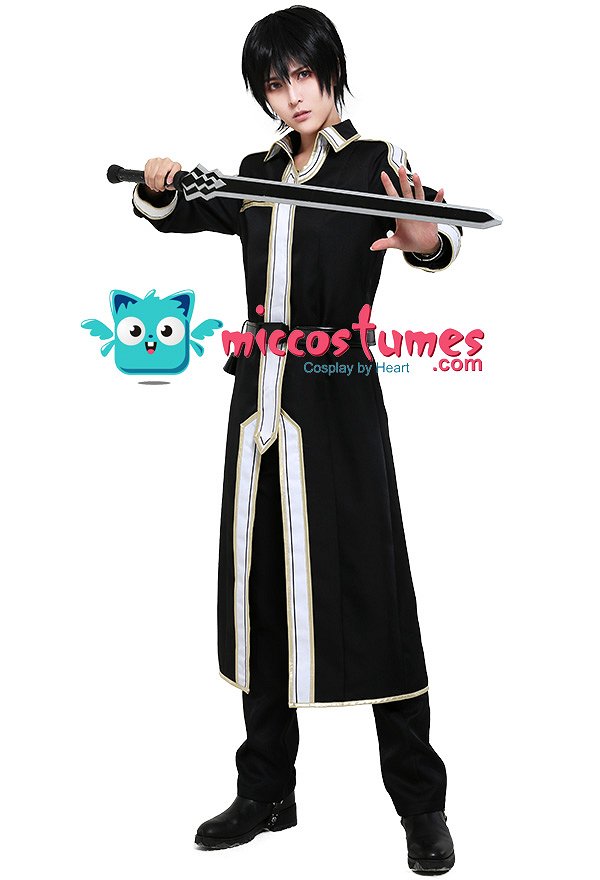 ソードアート・オンライン 桐ヶ谷 和人 キリト コスプレ 衣装  制服