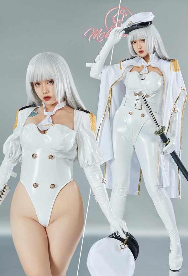 修道女 シスター（illustration by Chowbie）コスプレ 衣装 ミリタリースタイル白