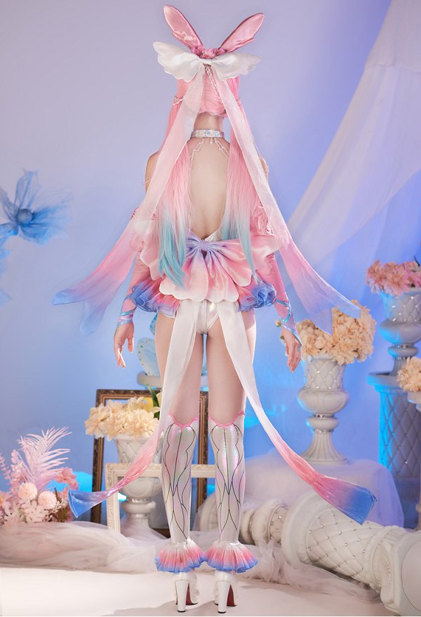 イラストライターSunset Dragonコラボ ポケットモンスター ニンフィア PM 派生服 コスプレ 衣装