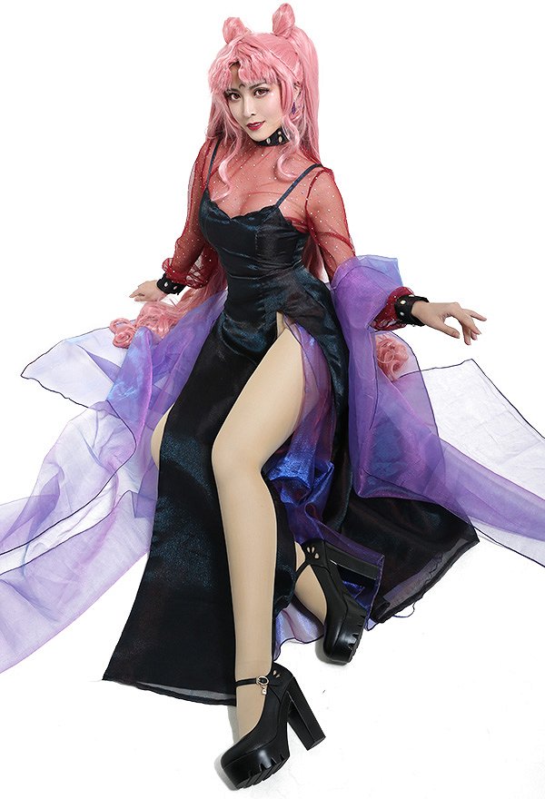 美少女戦士セーラームーン ちびうさ ブラック・レディ コスプレ 衣装 ドレス 美少女戦士セーラームーン ちびうさ ブラック・レディ コスプレ 衣装 ドレス