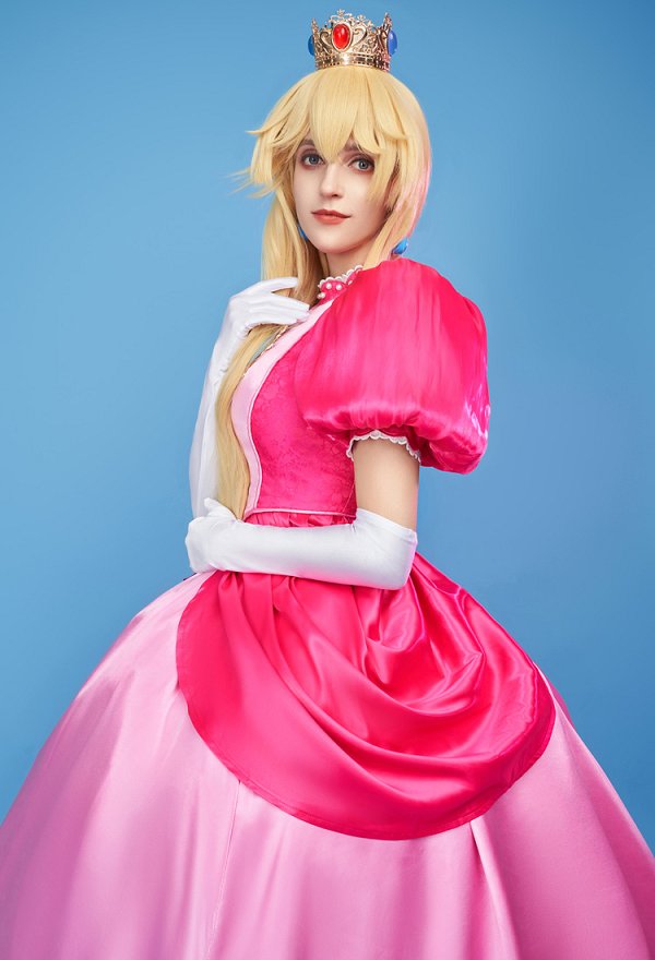 ピーチ姫 コスプレ 衣装 ピンクドレス ピーチ姫 コスプレ 衣装 ピンクドレス