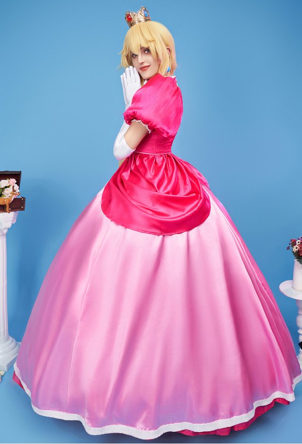 ピーチ姫 コスプレ 衣装 ピンクドレス ピーチ姫 コスプレ 衣装 ピンクドレス
