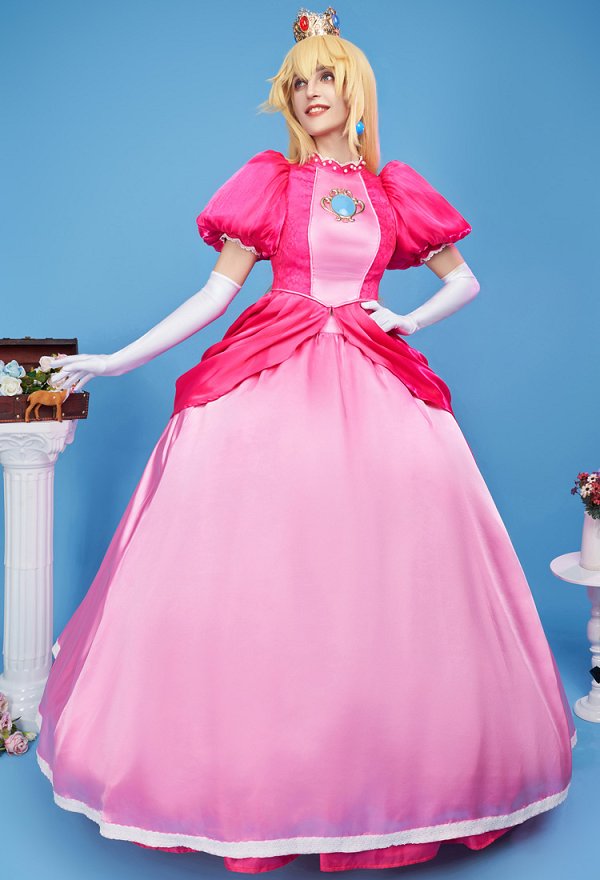 ピーチ姫 コスプレ 衣装 ピンクドレス ピーチ姫 コスプレ 衣装 ピンクドレス