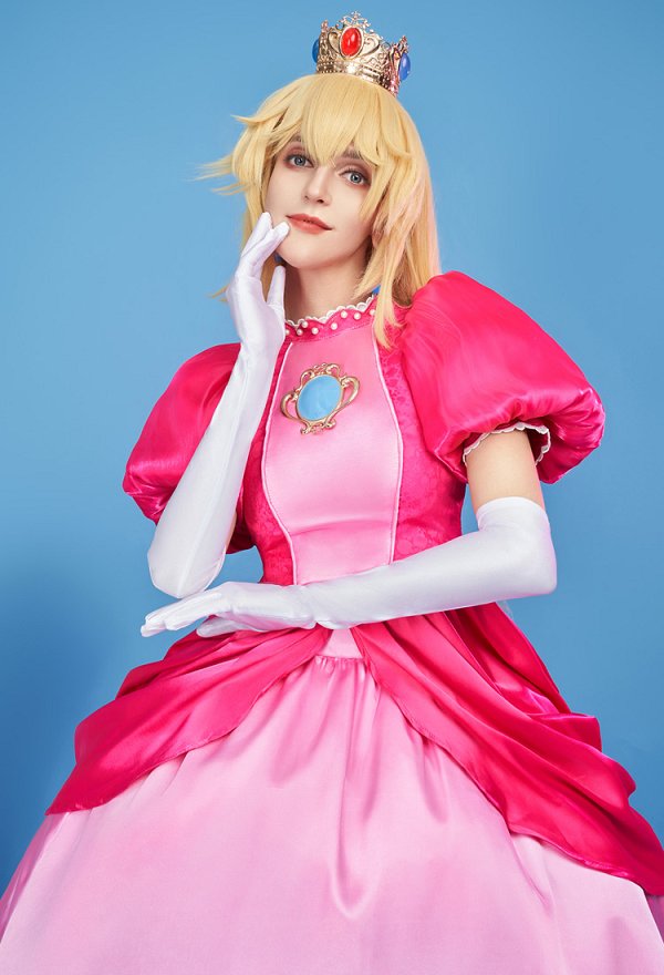 ピーチ姫 コスプレ 衣装 ピンクドレス ピーチ姫 コスプレ 衣装 ピンクドレス