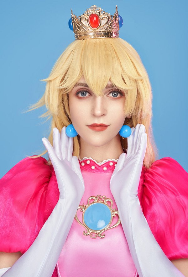 ピーチ姫 コスプレ 衣装 ピンクドレス ピーチ姫 コスプレ 衣装 ピンクドレス