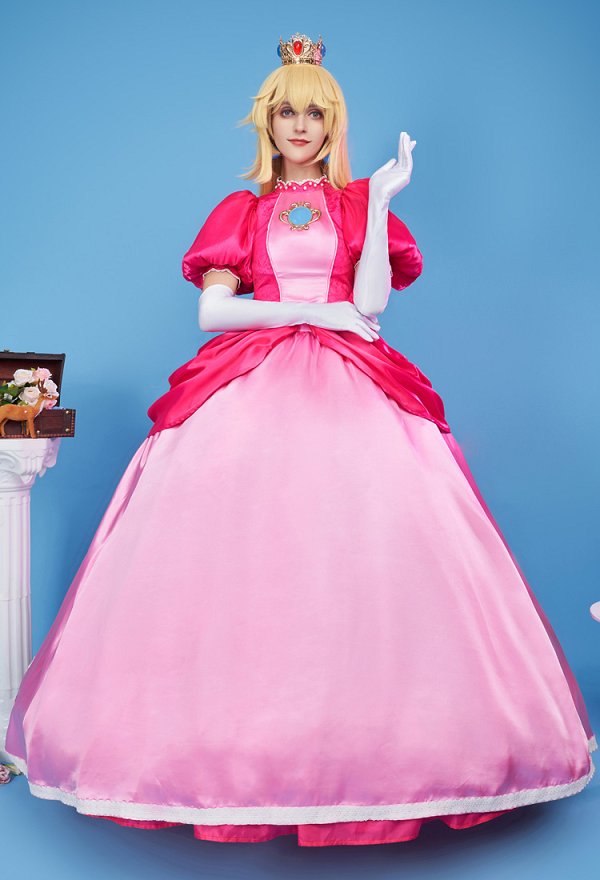 ピーチ姫 コスプレ 衣装 ピンクドレス ピーチ姫 コスプレ 衣装 ピンクドレス