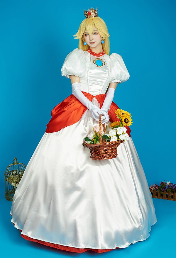 ピーチ姫救出大作戦! ピーチ姫 コスプレ 衣装 ドレス