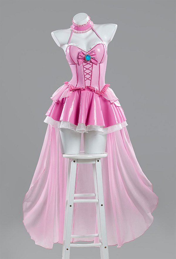 スーパーマリオ ピーチ姫 カジュアル コスプレ ピンクドレス スーパーマリオ ピーチ姫 カジュアル コスプレ ピンクドレス