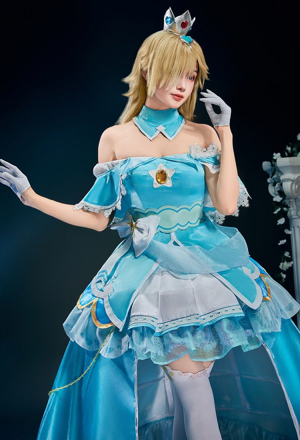 イラストレーターakuoartコラボ マリオ ロゼッタ姫 コスプレ 衣装 イラストレーターakuoartコラボ マリオ ロゼッタ姫 コスプレ 衣装