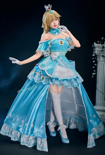 イラストレーターakuoartコラボ マリオ ロゼッタ姫 コスプレ 衣装