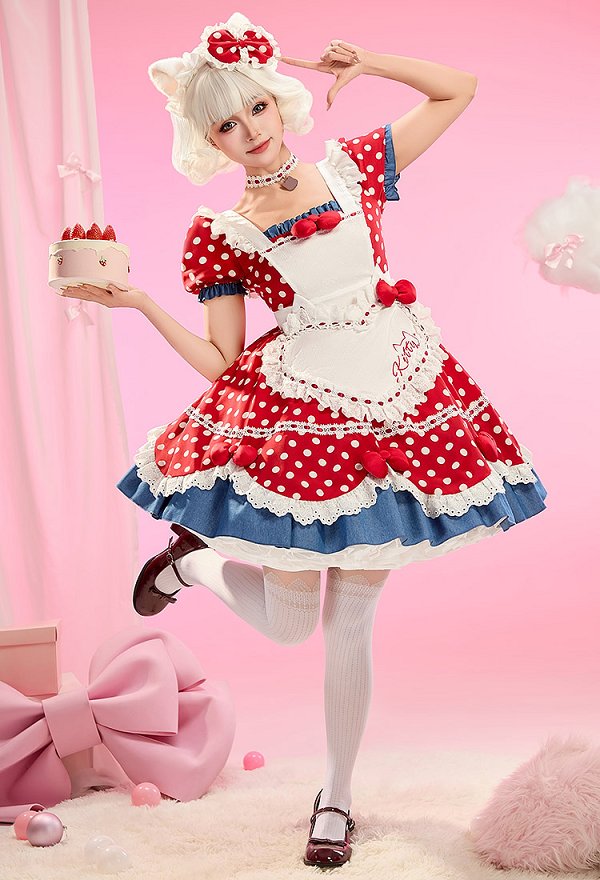 サンリオ ハローキティ コスプレ ロリータ ドレス