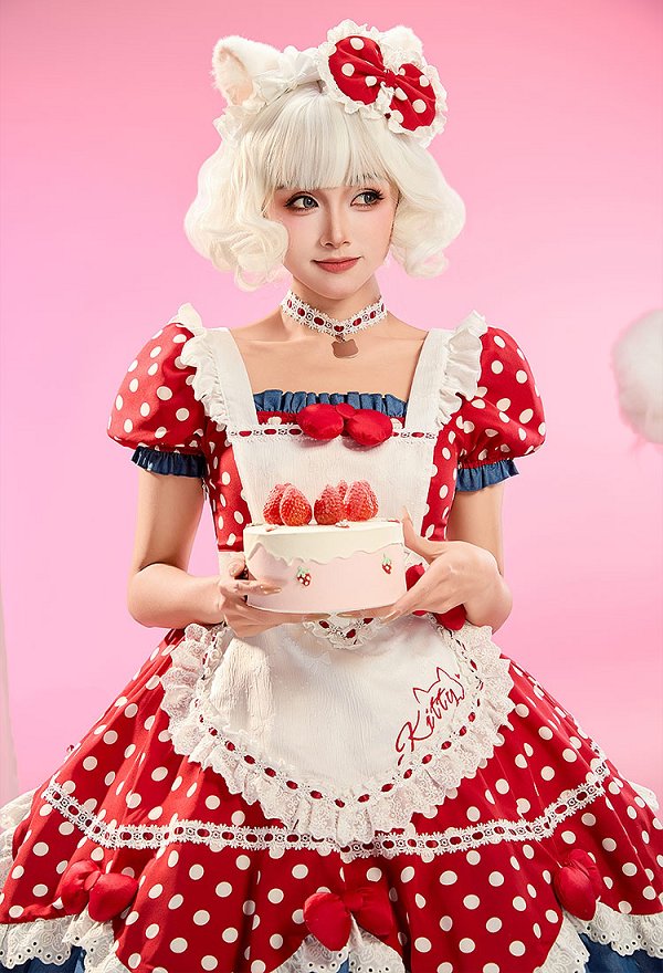 サンリオ ハローキティ コスプレ ロリータ ドレス