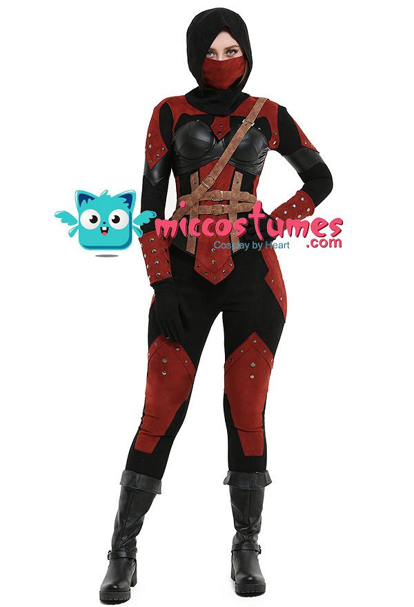 Dark Brotherhood 女性 コスプレ 衣装 仮面とフード付き
