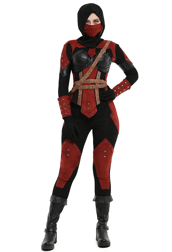 Dark Brotherhood 女性 コスプレ 衣装 仮面とフード付き
