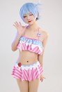 いちごとミルク柄 水着 レディース