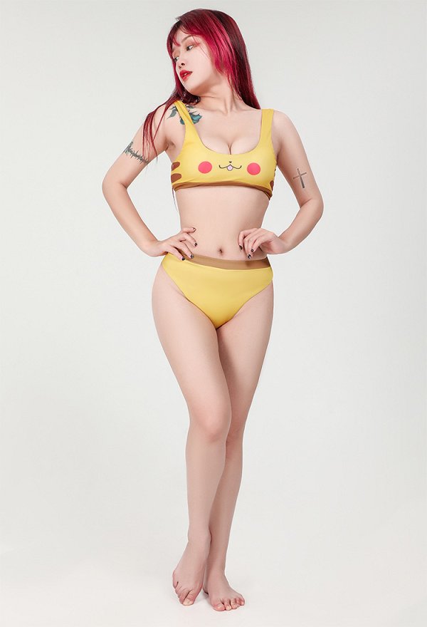 ポケモン ピカチュウ コスプレ 可愛い 水着 ビキニ