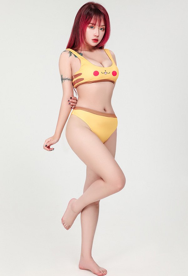 ポケモン ピカチュウ コスプレ 可愛い 水着 ビキニ