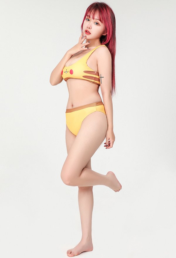 ポケモン ピカチュウ コスプレ 可愛い 水着 ビキニ