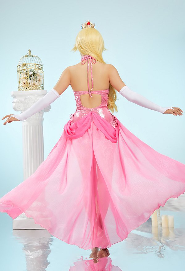 ピーチ姫 コスプレ セクシー 水着 ピンク