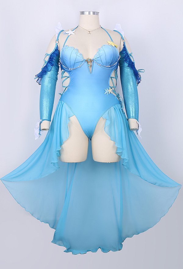 ポケモン シャワーズ コスプレ セクシー 水着 青色 プラスサイズ ポケモン シャワーズ コスプレ セクシー 水着 青色 プラスサイズ