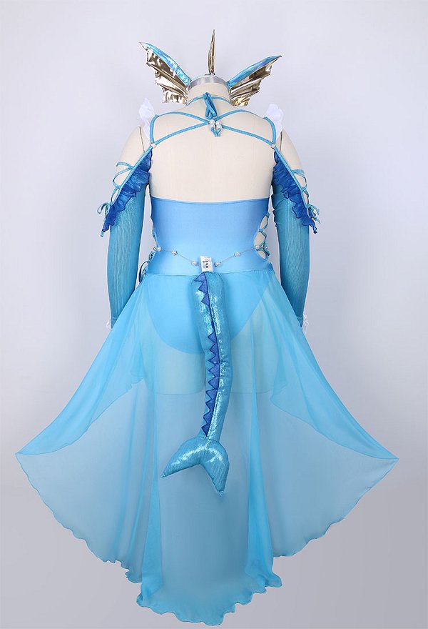 ポケモン シャワーズ コスプレ セクシー 水着 青色 プラスサイズ ポケモン シャワーズ コスプレ セクシー 水着 青色 プラスサイズ