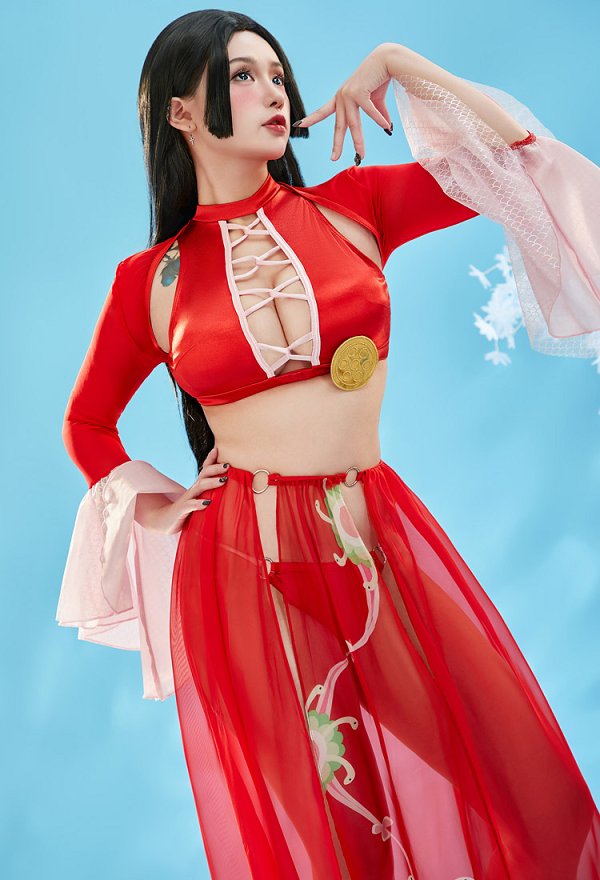 ワンピース ボア・ハンコック コスプレ 水着 ビキニ