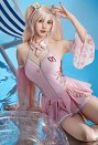桜ミク コスプレ ワンピース水着