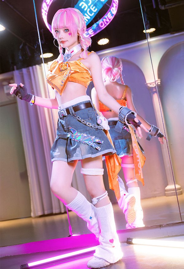 オーバーウォッチ2 × LE SSERAFIM コラボスキン マーシー  コスプレ 衣装