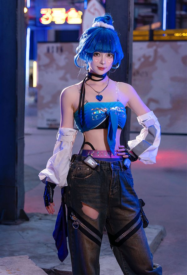 オーバーウォッチ2 × LE SSERAFIM コラボスキン D.Va コスプレ 衣装