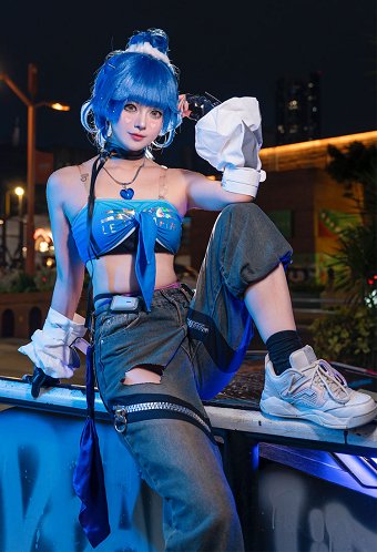 オーバーウォッチ2 × LE SSERAFIM コラボスキン D.Va コスプレ 衣装