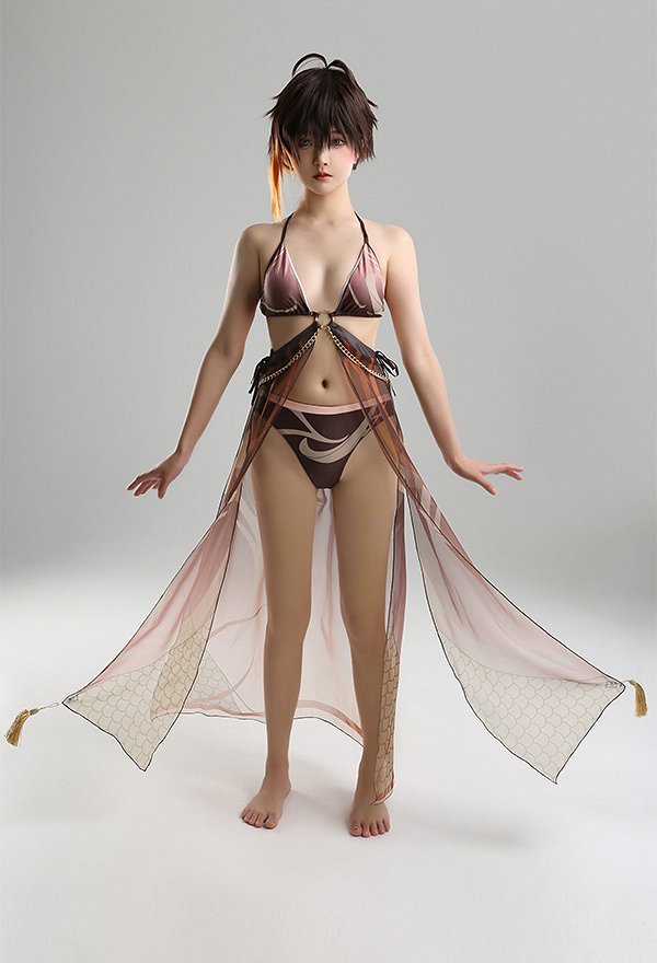 原神 鍾離 しょうり コスプレ 水着
