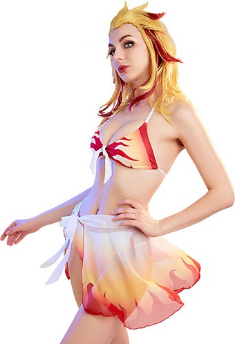 鬼滅の刃 煉獄杏寿郎 コスプレ 水着 ビキニセット
