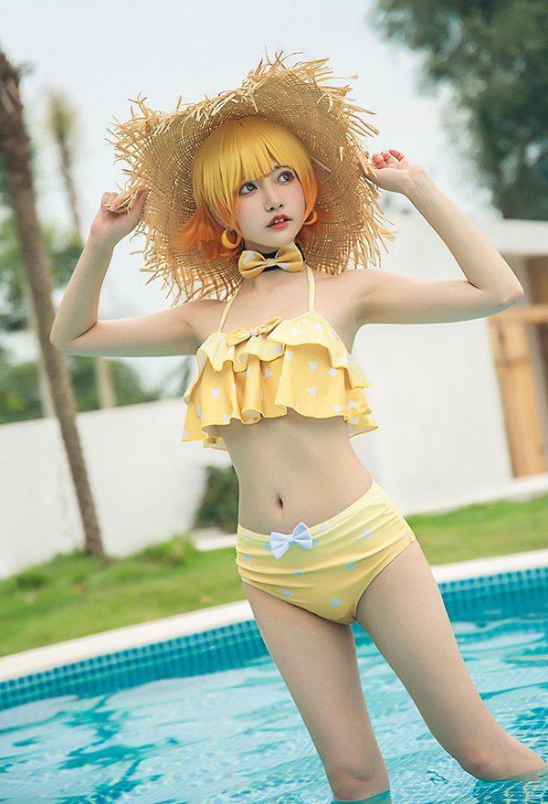 鬼滅の刃 我妻善逸 コスプレ衣装 水着