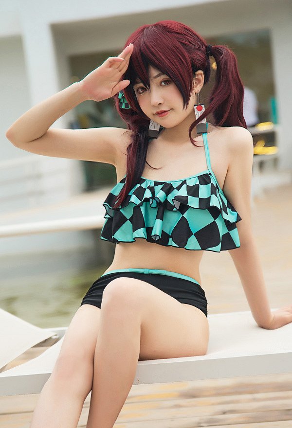 鬼滅の刃 竈門炭治郎 コスプレ衣装 水着 鬼滅の刃 竈門炭治郎 コスプレ衣装 水着