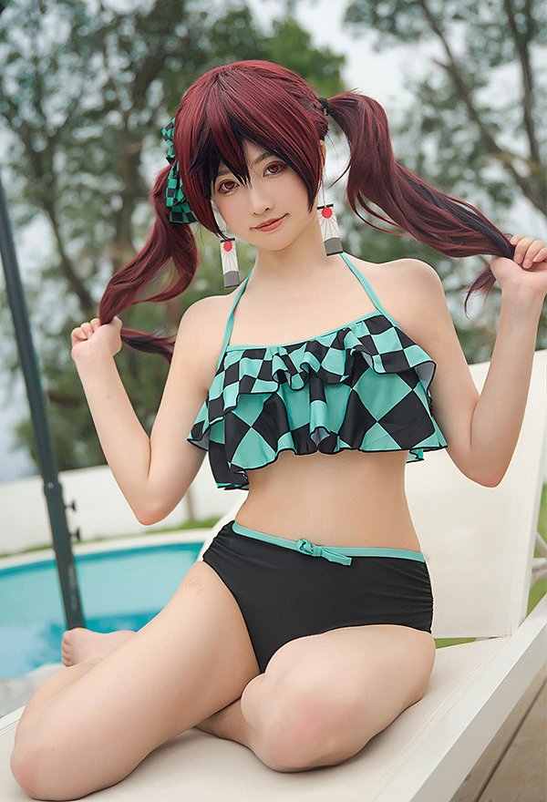 鬼滅の刃 竈門炭治郎 コスプレ衣装 水着 鬼滅の刃 竈門炭治郎 コスプレ衣装 水着