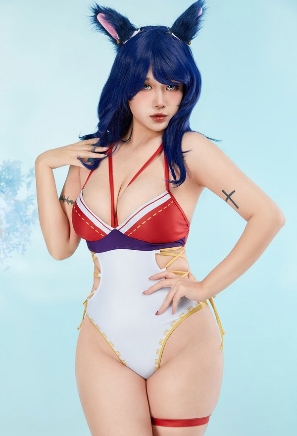 LOL アーリ コスプレ ワンピース水着