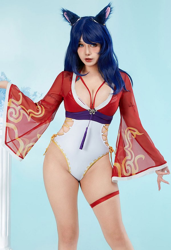 LOL アーリ コスプレ ワンピース水着